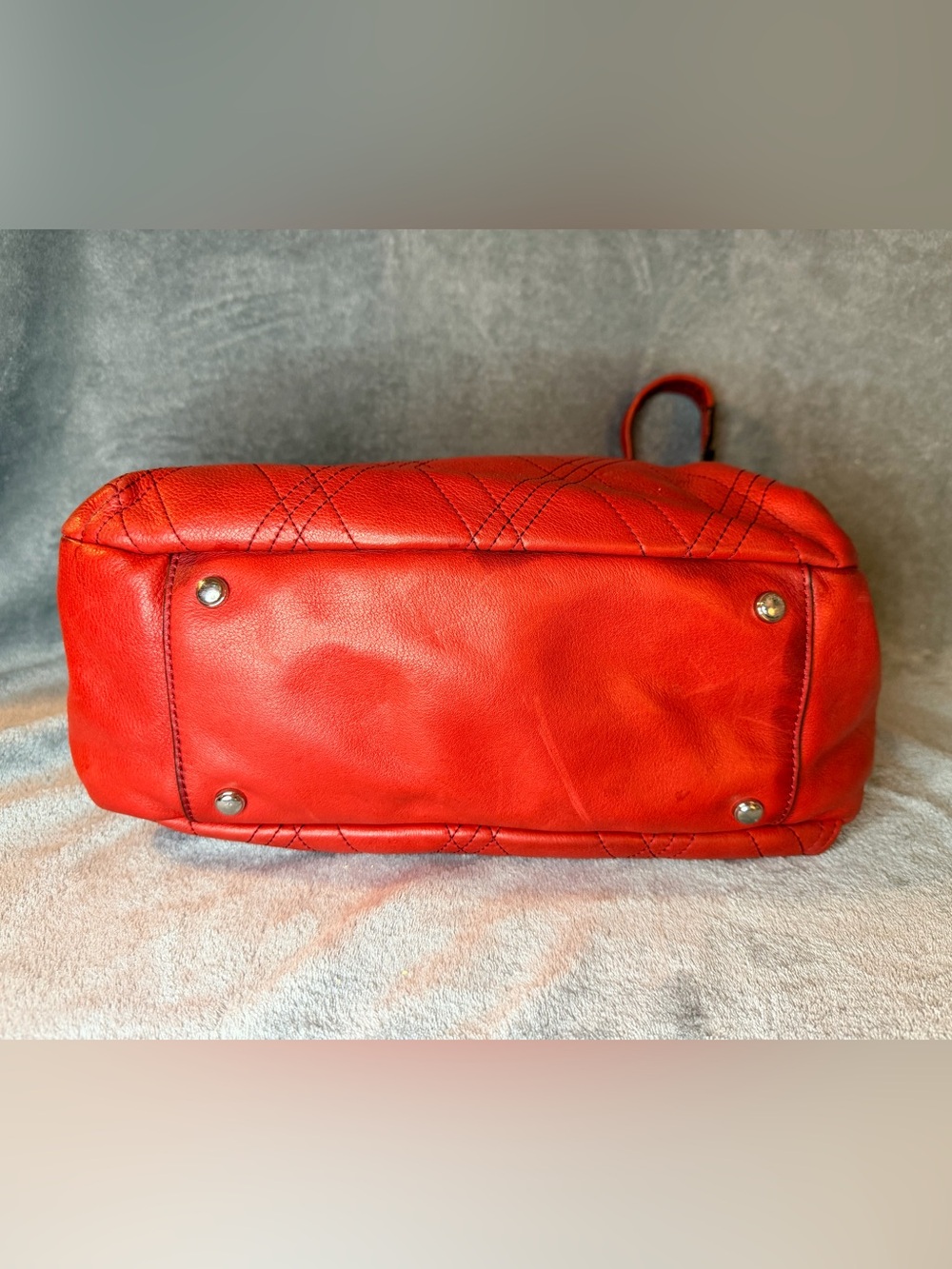 b. makowsky Red Quilted Leather Shoulder Bag - Picture 9 of 12